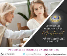 Dezvoltare profesională și mentorat pentru activitatea didactică (curs online asincron)