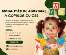 Modalități de abordare a copiilor/ elevilor cu CES - Program de formare online (atelier)