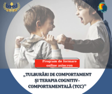 Program de formare online „Tulburări de comportament și terapia cognitiv-comportamentală (TCC)”