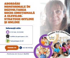 Abordări nonformale în dezvoltarea socio-emoțională a elevilor- strategii offline și online
