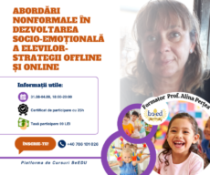 Abordări nonformale în dezvoltarea socio-emoțională a elevilor- strategii offline și online